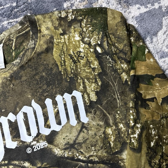 Thrown Band Tour Shirt Excessive Guilt Realtree Camo Long Sleeve Metal Hardcore - Picture 7 of 13